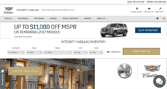 Desktop Screenshot of integritycadillac.com