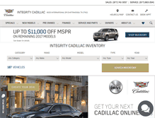 Tablet Screenshot of integritycadillac.com